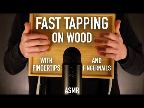 ASMR Fast Tapping On Wood with Fingertips & Fingernails (No Talking)