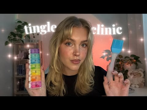 ASMR tingle immunity clinic | relaxing triggers for sleep | eyes open or closed