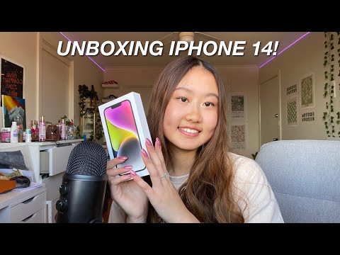 ASMR unboxing iphone 14