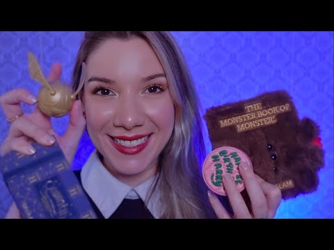 ASMN: TESTANDO a NOVA COLEÇÃO de HARRY POTTER da SHEGLAM ⚡ Video Para Relaxar - ASMR NÃO INTENCIONAL