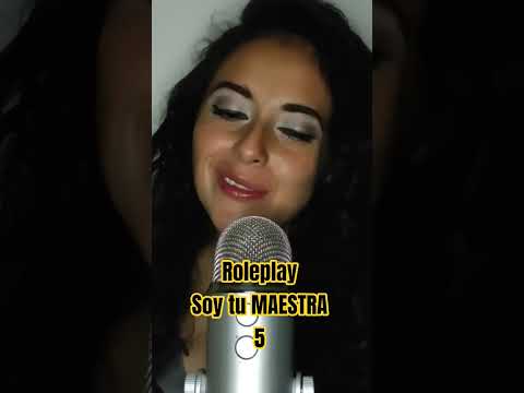 Roleplay CONSIENTES a tu MAESTRA 😏🎁 #asmr #roleplay #roleplaynovia #maestra #asmrvideo #relaxing