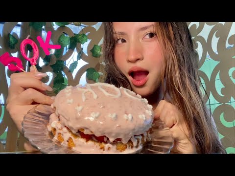 ♡ ASMR COMIENDO PASTEL | ESPECIAL 50k