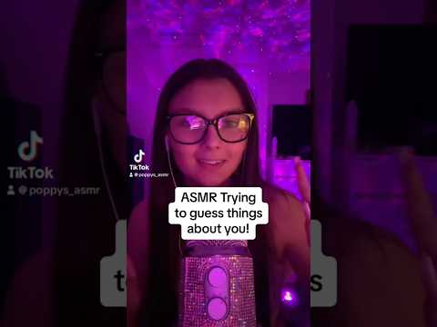 trying to guess things right about you #asmr #tingles #asmrtriggers #relax #feelthetingle