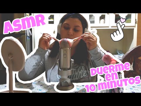 ASMR duerme en 10 minutos y disfruta de tus sueños / sonidos con brochas super relajantes.