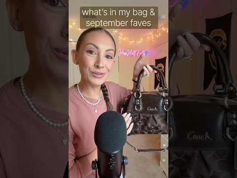 what’s in my bag & september faves 🤎