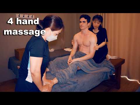 ASMR: 2 Signore Vietnamite mi Fanno un Massaggio a 4 Mani FORTE!