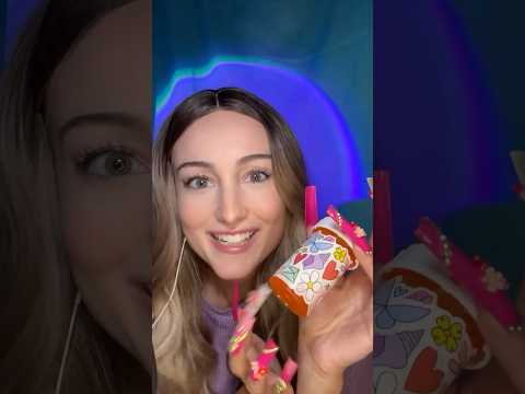 asmr long nail tapping on a decorated prescription bottle 💖