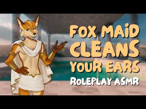 [Furry ASMR] Ancient Greece Fox Cleans Your Ears by the Pool | Personal Attention, Ear Noms...