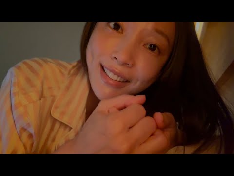 ASMR 옆에 누워봐. 자기 전 스킨 로션 크림 발라줄게✨ 뻐끔이 나이트 스킨케어 루틴 | Skincare Night Routine