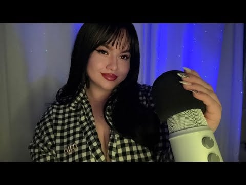 ASMR Mic triggers and Mouth sounds (pumping, swirling, scratching for sleep😴)