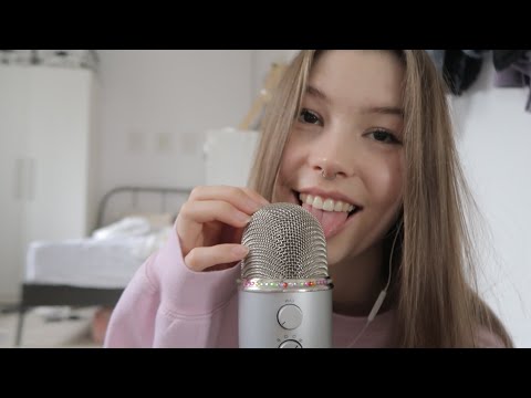 ASMR intense mouth sounds & mic scratching (german/deutsch) | emily asmr