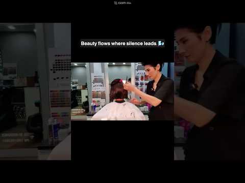 Hair salon ASMR activation of vision and hearing #Graise bob cut neatly and sophisticatedly