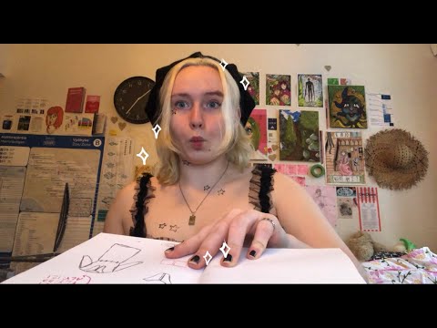 lofi asmr, day 4! [subtitled] drawing you!