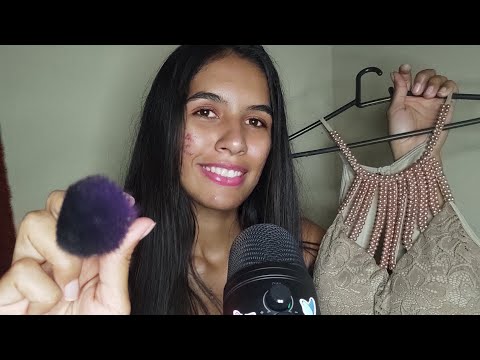 ASMR ARRUMANDO VOCÊ PARA SUA FESTA ✨