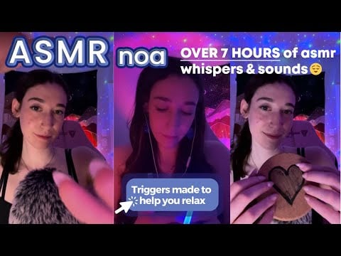 Can't sleep? Click here | OVER 7 HOURS of ASMR for stress & anxiety 💕| 700k live stream 🥳| live #224