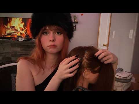 ASMR Mean Girl Lice Check (You're Infested) Gum Chewing