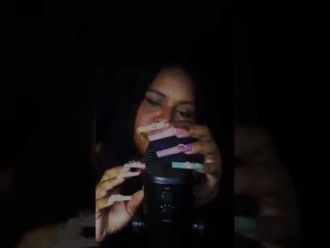 Full video link in comments! Sound on! #longnailasmr #asmr #shorts #youtubeshorts
