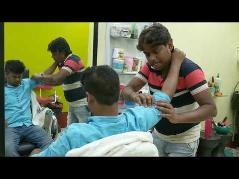 New Indian barber powerful asmr head massage for ultimate Relaxation | Neck cracking