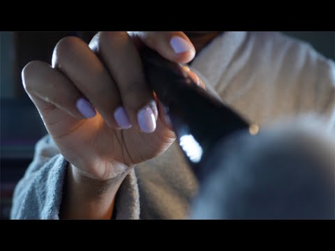 ASMR BRUSHING YOUR FACE UNTIL YOU FALL ASLEEP