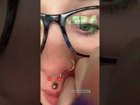 ASMR obsessed friend gets food out your teeth🫣 #asmrroleplay #shorts #asmr #asmrpersonalattention