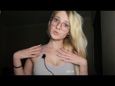 ASMR Long Nails Glasses & Nail Tapping🤍😴