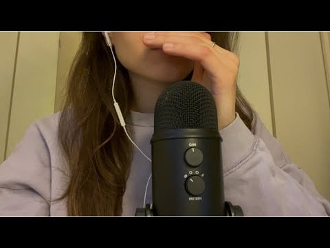 ASMR Mouth Sounds, Nail Tapping, Trigger Words 🤍 Pt. 2