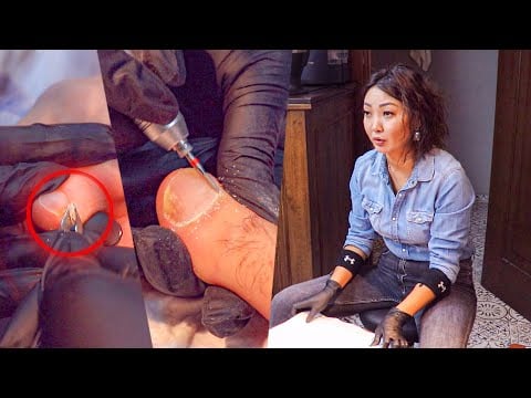 FEMALE BARBER | ASMR Pedicure, Feet Care & Foot Massage In Turkish Barber Shop
