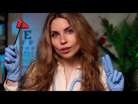 ASMR Extremely Detailed CRANIAL NERVE EXAM | Hearing Test,Eye Exam,Smell,Taste | Medical Roleplay