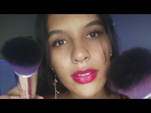 ASMR CASEIRO: PINCEL NA TELA, TOQUES NA TELA...