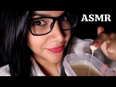 ASMR comiendo leche condensada con el dedo | ASMR en Español