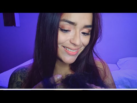 ASMR | Peinando y acariciando tu cabello🩵