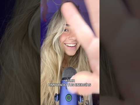 ASMR LIMPIANDO TUS ENERGÍAS 🩷 #asmr #relax #visualtingle #dormir #tingles
