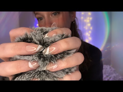 ASMR | Brain Massage (fluffy mic scratching, massaging, plucking…etc)