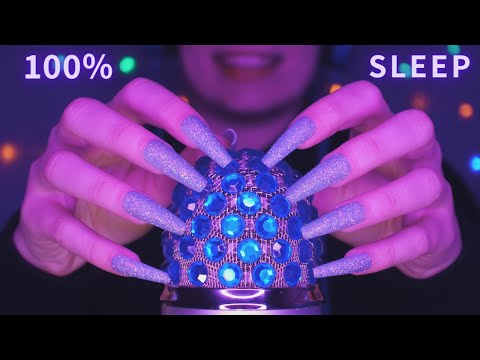 Asmr Mic Scratching - Brain Scratching & Tapping with Rhinestones on Mic | Asmr No Talking for Sleep