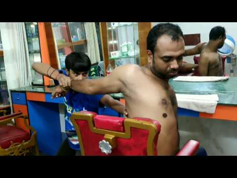 Upper body massage therapy by abhijit barber | Powerful & relaxing ASMR