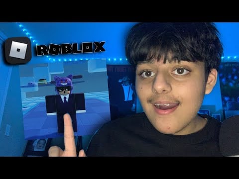 ASMR playing a Roblox Obby