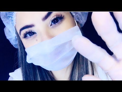 ASMR :🎧ROLEPLAY LIMPEZA DE PELE🧖🏻‍♀️/CÂMERA TOUCHING,TAPPING,TUC TUC...