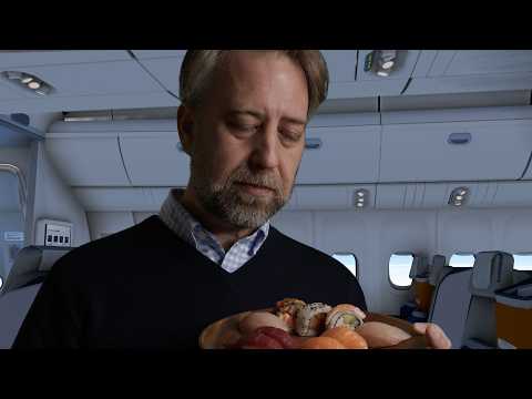 ASMR - First Class Seattle to Tokyo - Flight Attendant and Pilot Roleplay