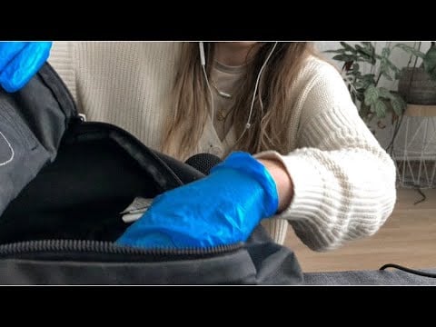 ASMR ✨ - TSA check and pat down | leather gloves