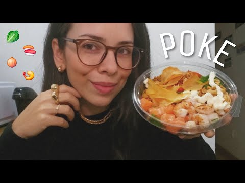ASMR: COMENDO POKE 😋🍽