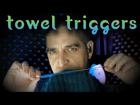 Towel Triggers ⛈️ Experimental #ASMR #SleepAid