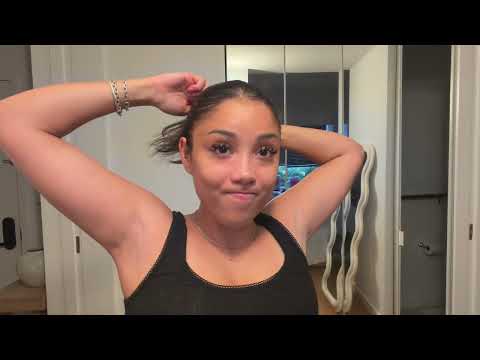 ASMR| Doing My Hair & Makeup For The Gym 🏋🏻‍♀️