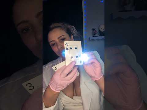 Preliminary ASMR Eye Exam With Cards