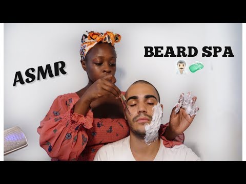 ASMR Beard Spa Shampoo Treatment 🧖‍♂️ And MASSAGE / Stress relieving + Sleep 😴 inducing