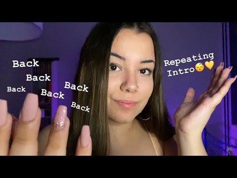 ASMR | Repeating My Intro | Up-Close Whispering | Hand Movements