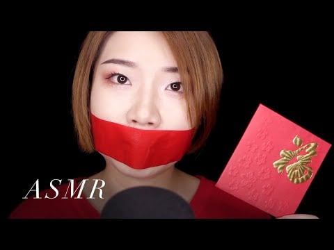 ASMR Chinese new year triggers! Mandarin affirmations / scratching / tapping
