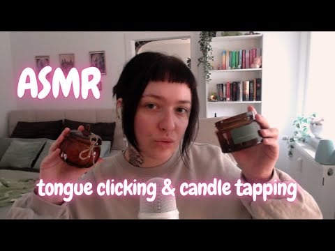 ASMR Tongue Clicking & Candle Tapping | no talking