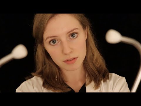 ASMR - *Weird* Ear, Eyes, & Throat Exam (delightfully weird & confusing doctor part 2, soft spoken)