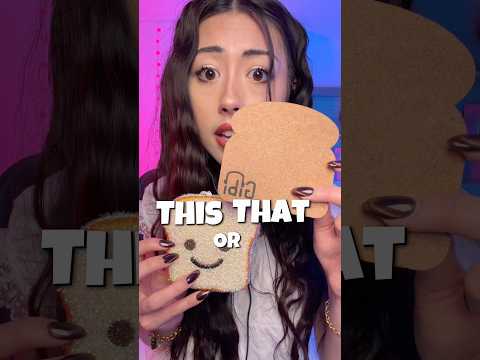 ASMR this or that : toast triggers edition #asmr
