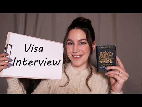 ASMR | Visa Interview Roleplay ✈️ Typing, Writing & Measuring You